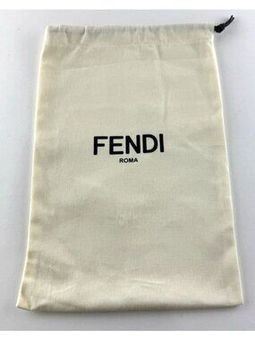 Fendi Roma Ivory Back Drawstring Dust Bag  13” X 8"